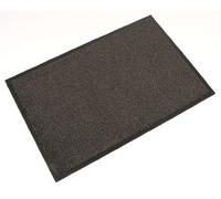 Tapis d'entrée économique Vyna-Plush 90 x 150 cm gris