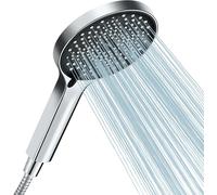 Cobbe Douchette Économiseur d'Eau, Douchette Économiseur d'Eau, Douchette avec Flexible, Grande Douchette de Pluie avec Système d'Amplification de Pression, Douchette Économiseur d'Eau avec 3 Modes de