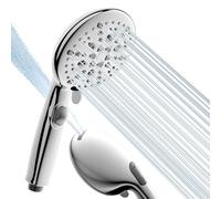Cobbe Pommeau de douche à économie d'eau, augmentation de pression avec fonction d'arrêt, douchette à main avec 7+2 types de jet, puissant pour nettoyer les baignoires en ABS, chromé