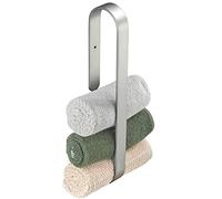 Cobbe Porte-Serviettes Spatial en Aluminium, Porte-Serviettes Autocollant, sans perçage, Porte-Serviettes pour Serviettes d'invité roulées, Porte-Serviettes de Bain Peu encombrant, 40 cm, brossé