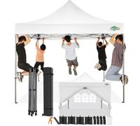 COBIZI Tonnelle Pliante 3x3 Imperméable avec Parois,Barnum Pliant 3x3,Blanc