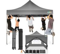COBIZI Tonnelle Pliante 3x3 Imperméable avec Parois,Barnum Pliant 3x3,Gris