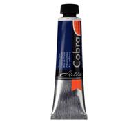 Cobra Artist Tube de couleurs à l'huile mélangeable à l'eau 40 ml - Bleu de Prusse 508 - Haute Pigmentation - Sans Diluants - Solidité à la lumière +++.