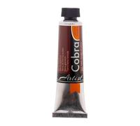 Cobra Artist Tube de couleurs à l'huile mélangeable à l'eau 40 ml - Terre de Sienne brûlée 411 - Semi-Transparent - Haute résistance à la lumière - Sans solvants