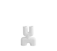 Cobra Double Mini Vase Bulle Blanc