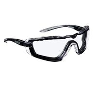 Bollé Lunettes de protection COBFTPSI – PC incolore anti-rayures anti-buée, temples antidérapants