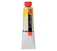 Cobra Study Couleurs à l'huile mélangeables à l'eau - Jaune citron permanent 254 - Tube de 40 ml - Haute résistance à la lumière - Sans diluants
