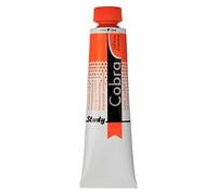 Cobra Study Tube de couleurs à l'huile mélangeable à l'eau 40 ml - Orange permanent 266 - Pigment semi-opaque de haute qualité - Sans solvants