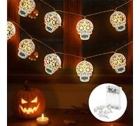 Cobus CozyHome Guirlande lumineuse tête de mort - 20 LED blanc chaud et 5 m