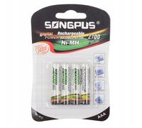 Cobye -4 pcs Piles AAA R3 Rechargeables 2700 mAh - Pour MP3 Appareils Photo Télécommandes Torches Jouets