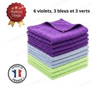 Cobye - Chiffons en microfibre multicolores 30x30 cm - Lot de 12 pièces pour nettoyage sans trace, essuyage et entretien