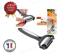 Cobye - Éplucheur 3 en 1 en Acier Inoxydable - Triple Lames Multifonctions pour Légumes, Fruits - Épluche-Légumes et Râpe à Fromage