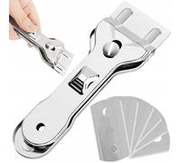 Cobye- Grattoir pour plaque induction et vitrocéramique - Nettoyage des taches incrustées avec 6 lames de rechange