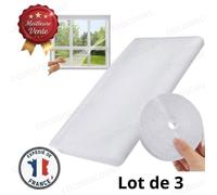 Cobye - Lot de 3 moustiquaires de fenêtre 150 x180 cm découpable attache auto agripppante anti insecte installation facile