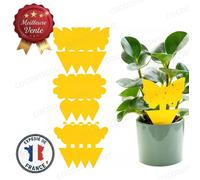 Cobye- Lot de 36 Étiquettes Autocollantes Jaunes Anti-Insectes Pièges Cochenilles Pucerons Moucherons - Protection Plantes Serre