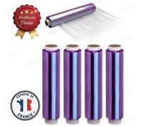 Cobye - Lot de 4 Rouleaux Film Alimentaire Étirable 30cm x 300m - Film Alimentaire Transparent Résistant Conservation Fraîcheur