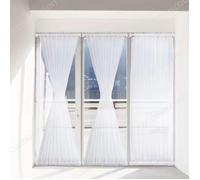 Cobye -Lot de 4 Tringles a Rideau Extensibles 40 -65 cm + 8 Crochets Adhesifs Sans Percage - Rideaux Fenetre Cuisine Salle de Bai .