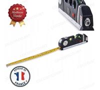 Cobye- Niveau a Bulle Laser avec Metre Ruban 2.5m et 3 Fioles - Niveau Laser Multifonction Bricolage