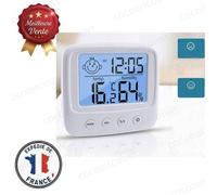 Cobye -Thermomètre Hygromètre Digital Intérieur avec Horloge et Réveil avec Mesure Température et Humidité