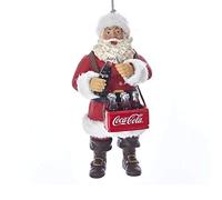 Coca-Cola Décoration de Noël en Forme de Bouteille de Coca avec Ouverture Père Noël