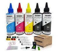 COCADEEX Kit de recharge d'encre 500 ml compatible avec cartouches d'encre 67XL 65XL 64XL 63XL 62XL 664XL 662XL 61XL 60XL 21XL 22XL 56XL 57XL 58XL 901XL 667XL 67 65 664 662 61 60 56 57 58 900 ml 1