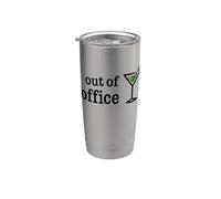 Cocktail de vacances drôle hors du bureau Take A Break Gobelet isotherme en acier inoxydable double paroi