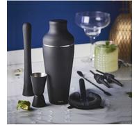 Mikamax - mm - Cocktail Shaker Set - Cocktail Shaker Set - Ensemble De 8 Pièces Noir Mat - Livre De Recettes Inclus