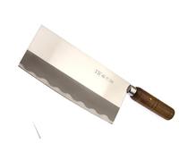 Cocktail7 Couteau Japonais Hachoir Feuille de Boucher Couperet Couteaux de Cuisine Japon Lame Acier Inoxydable et manche en Bois Fabriqué au Japon (Lame 20 cm)