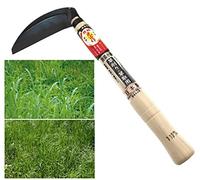 Cocktail7 Faux Faucille Manuel Japonaise Lame Coupe Arrière Acier Yasugi, Lame Dur Désherber Desherbage Mauvaise Herbe Outil Jardin Jardinage Fabriqué au Japon