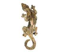 Coco Papaya Gecko en bois flotté 50cm - Décoration murale