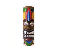 Coco Papaya Grand Totem Tiki 50cm en Bois, Motif Surf et Ananas