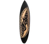 Coco Papaya Grande planche de surf décorative en bois motif Gecko 100cm