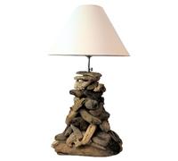 Coco Papaya Lampe de salon en bois flotté 70cm | À équiper