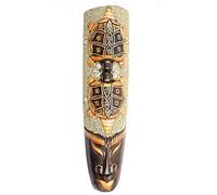 Coco Papaya Masque Africain 50cm | Tortues, sable et coquillages Cauris