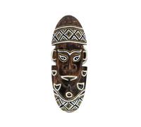 Coco Papaya Masque Africain en bois 30cm motif fumeur de pipe
