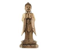 Coco Papaya Sculpture Bouddha Debout 60cmen Bois sculpté | Artisanat de Bali