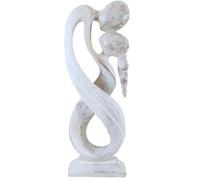 Coco Papaya Sculpture Couple Amoureux Union Infinie 50cm en Bois | Cadeau Saint-Valentin