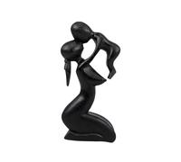 Coco Papaya Statuette Abstraite Maman et Bébé 20cm en Bois | Cadeau Baby Shower