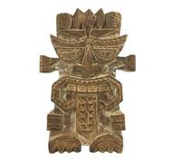 Coco Papaya Totem Tiki Koh Yao Yai en Bois 30cm Brown
