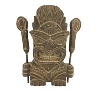 Coco Papaya Totem Tiki Protecteur Koh PHA NGAN en Bois 30cm Brown