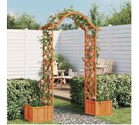 COCO Pergola de Jardin avec Jardinière Bois Pin Massif 175x40x204 cm - Résistante aux intempéries_26_24213