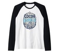 Cocoa Blanket Repeat Couverture pour Amateurs de Noël Confortable Manche Raglan
