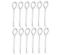 Cocoarm 12 Pièces Ouvre-boîte en Acier Ouvre-seau de Peinture M10 Conception de Coude à Tête Plate en Acier -bouteille intégré pour Pots de Peinture Réservoirs de en Latex Utilisation en Atelier à