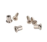 Cocoarm 24 Pièces NAB Moyeu Jeu de Vis, 10,5 X 1/4 Pouce Universel | Construction en acier inoxydable, assemblage de bobine métallique à 3 vis, capacité de 8 bobines de ruban, remplacement des