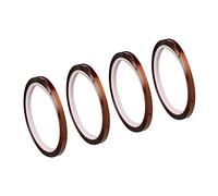Cocoarm 4 Rouleaux de Ruban Thermique Film Polyimide Ruban Résistant à la Chaleur 0,5 Cm X pour Isolation de Réparation électronique de Presse à Chaleur par Sublimation avec Adhésif Résistant aux
