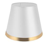 Cocoarm Abat-jour en Tissu E27, Abat-jour en Fer PVC à Clipser 6,3 X 10 X 7,8 Pouces pour Lampe de Table, Lampadaire, Chambre à Coucher, étude, Hôtel, Décoration de la Maison (PX148 gris)
