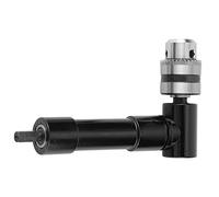 Cocoarm Adaptateur d'Angle de 90 Degrés Adaptateur de Perceuse à Angle Droit avec e Mandrin 25N.m 1500 Tr/min Plage de Serrage de 1 à 10 Mm Poignée Hexagonale de 8 Mm pour les Travaux de