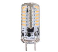 Cocoarm Ampoule GY6.35 à Deux Broches en Silicone, Ampoule LED 3 W 300 Lm AC12V 48 LED, éclairage à 360 Degrés pour Lustre, Plafonnier, Meuble, Applique Murale, Lampe de Table, (Blanc chaud