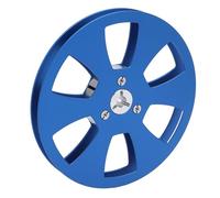 Cocoarm Bobine de Bande Vide 1 4 5 Pouces, Bobine Vide de Bande Sonore en Alliage d'aluminium, Ouverte à 6 Trous pour Enregistreur à, Convient pour NAGRA Studer, Remplacement de Réparation (BLUE)
