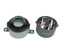 Cocoarm Boîte à Déjeuner Thermique, Boîte à Déjeuner en Acier Inoxydable de 2 200 Ml avec 3 Couches Amovibles, à Isolée en Acier Inoxydable 304, Couvercle Résistant aux Fuites pour le Bureau, (Pâte